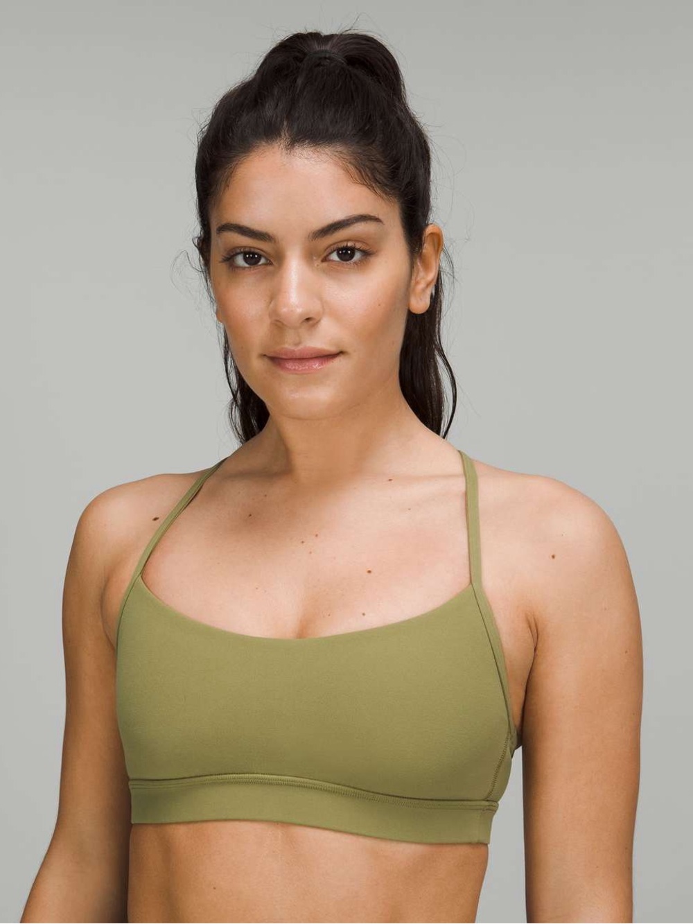 lululemon | Flow Y Nulu Bra *Light Support, A–C Cups Bronze Green 2